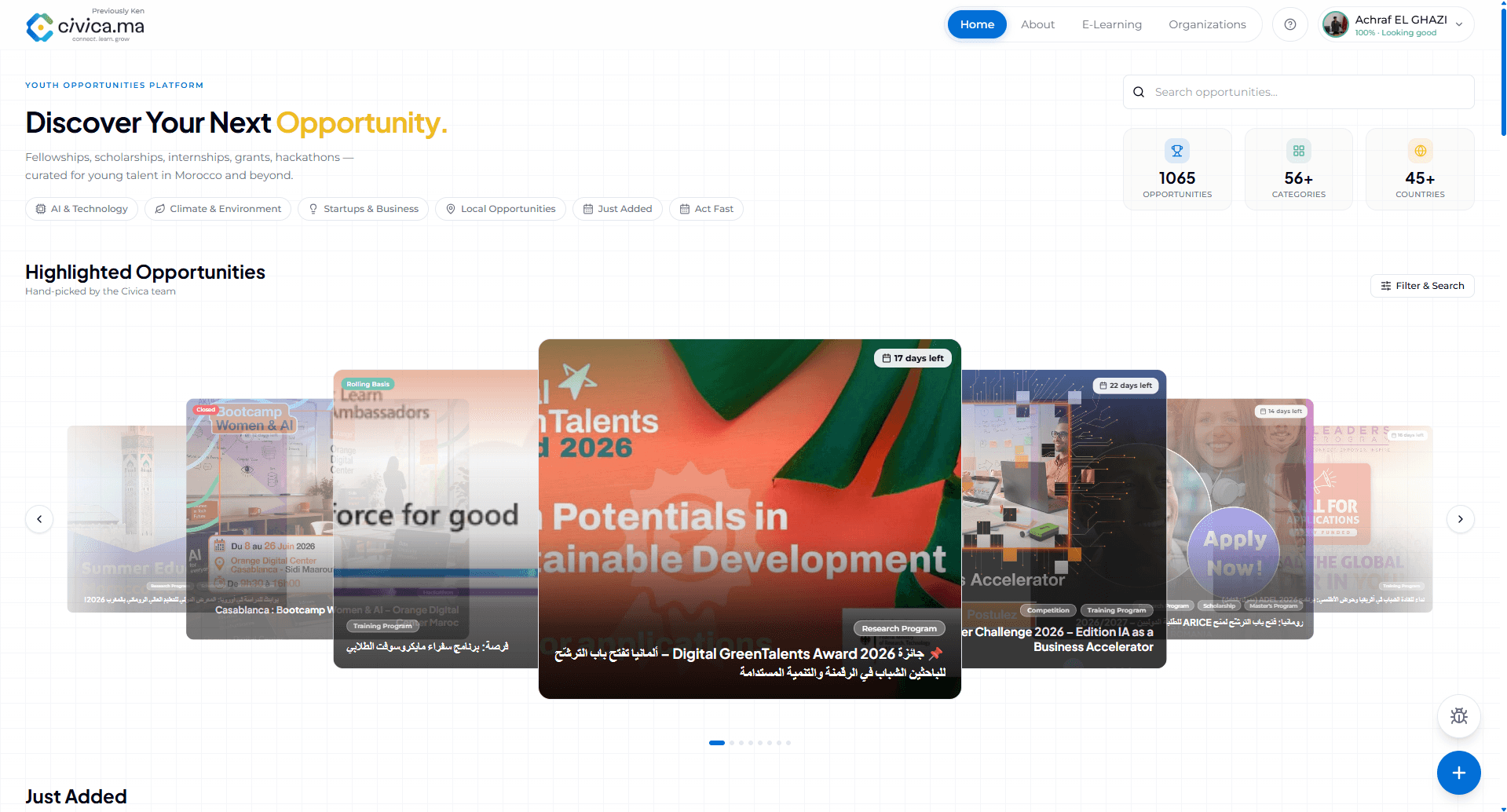 Civica — led platform to 50k+ users & 300k MAD in funding